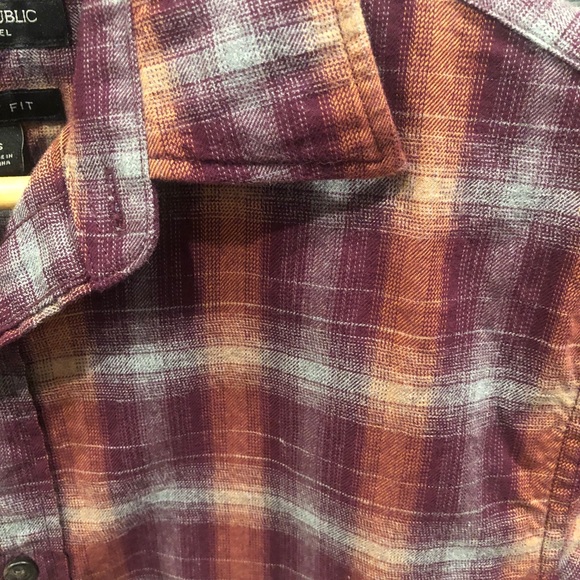BANANA REPUBLIC LUXE FLANNEL SZ SMALL - Picture 3 of 4